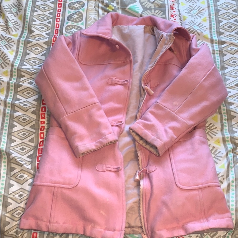 Double sided girls winter coat size 14-16.